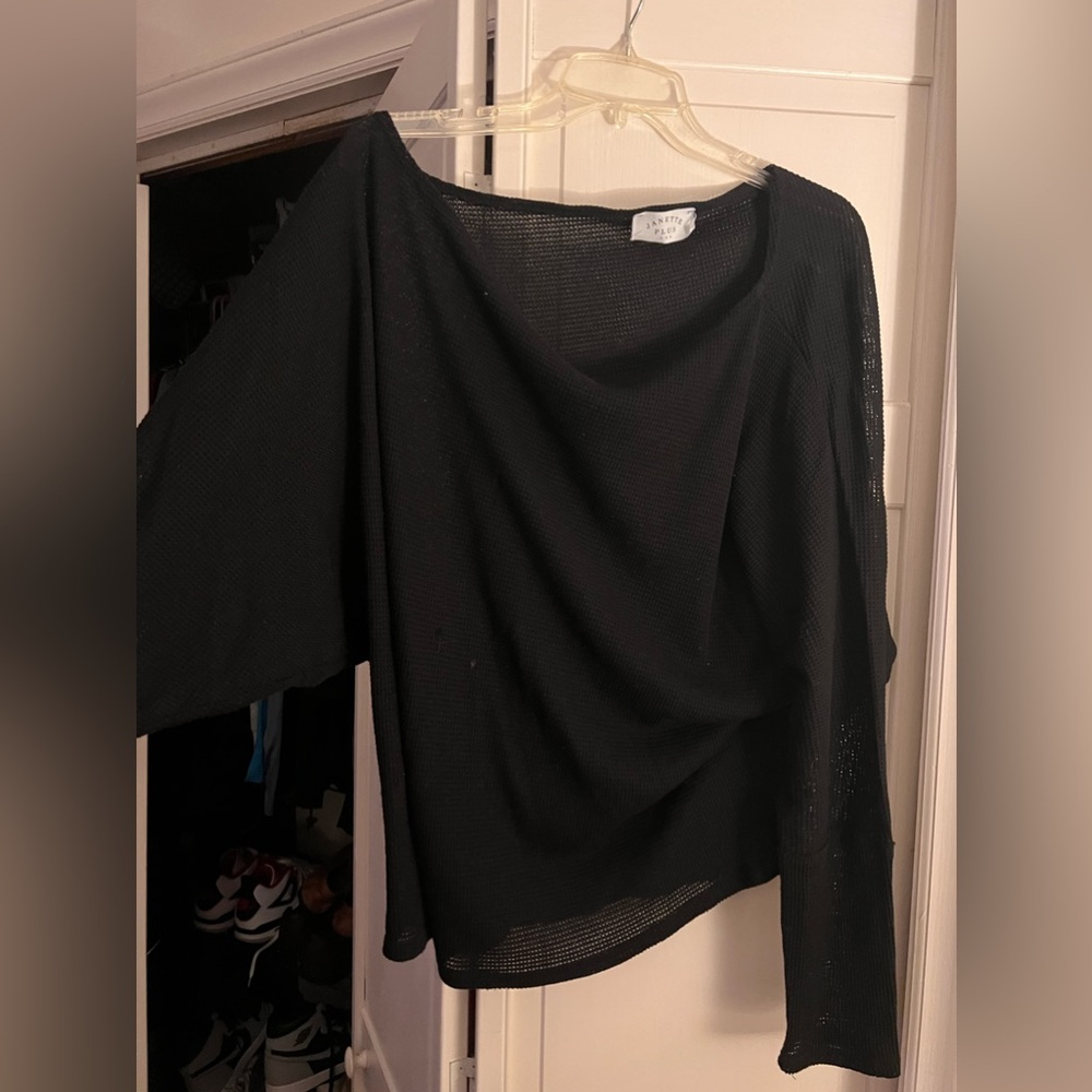 Janette Plus off shoulder see through top - 2x